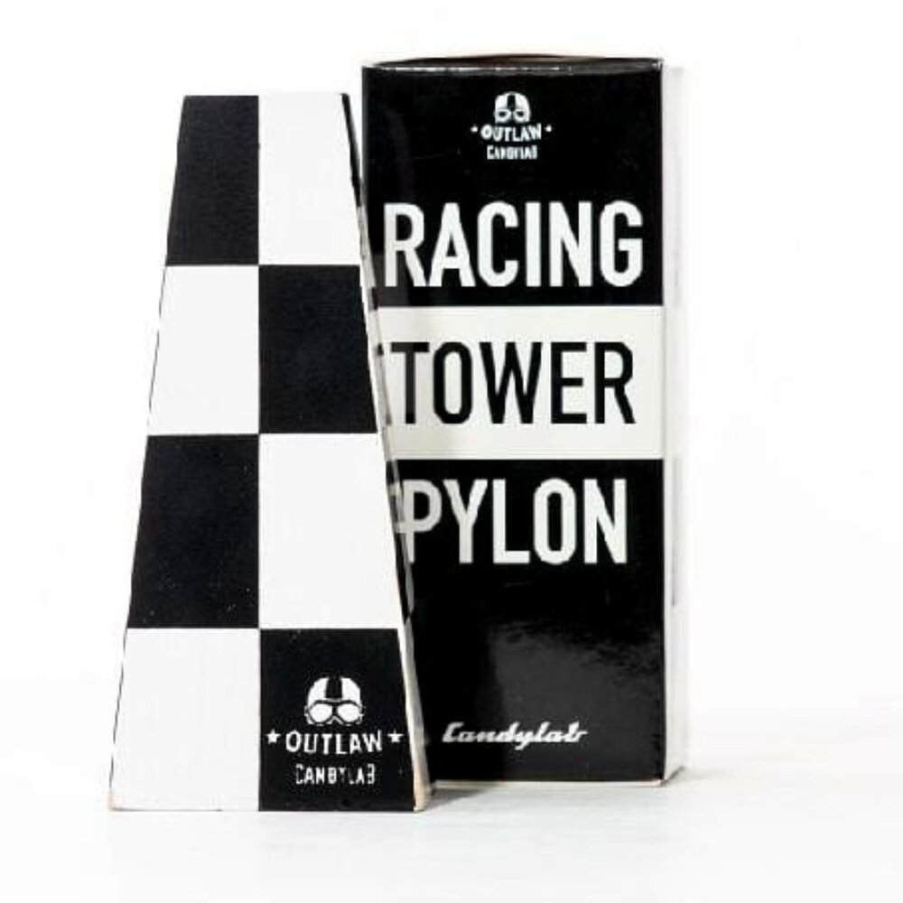 NWT Candylab Wood Checkered Racing Pylon